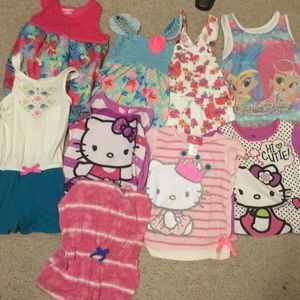 9 piece 4t girls lot/bundle